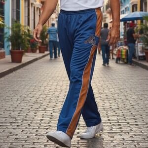 Schott Origin 1913 NWT Men's 2XL Navy Track Pants Athletic Stripe Premium Luxury